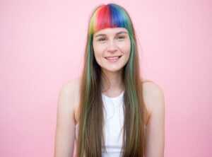 curtain bangs lang haar laagjes voorkant